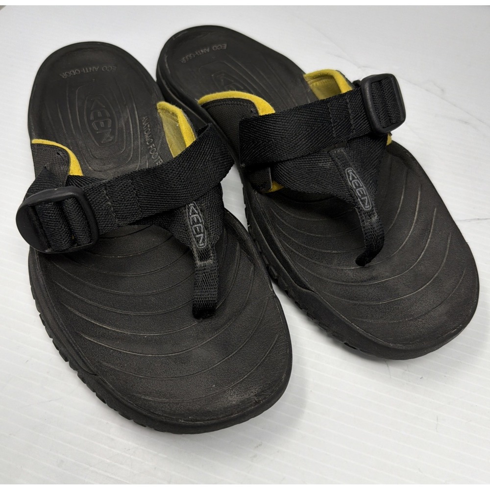 Keen SOLR Toe Post Flip Flop Men's Size 11 Gray Water Sandals Aqua Stop Strap